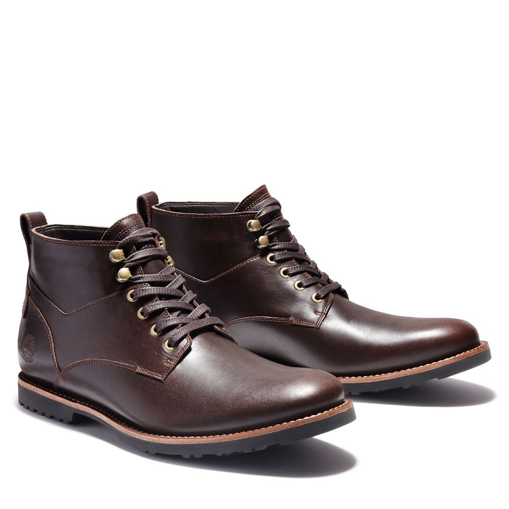 Botas Chukka Masculino - Timberland Kendrick Impermeavel - RHADV5910 - Marrom Escuro